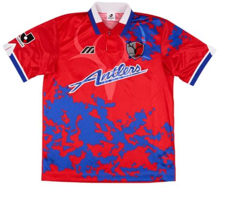 ウェア MIZUNO - 90&#39;s Kashima Antlers Home Jersey 1993-95 Kashima Antlers Mizuno Training Shirt (L)