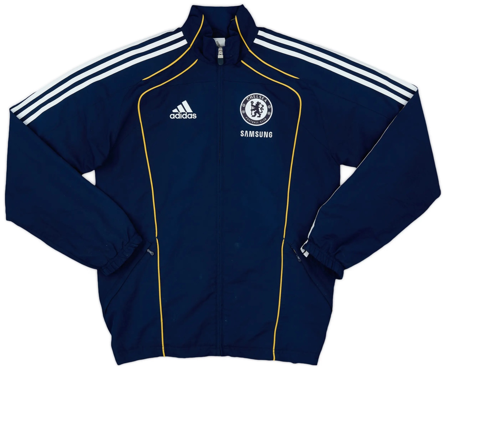 adidas Chelsea FC ジャケット Samsung サムスン ADIDAS CHELSEA FC BLUE ZIP UP SOCCER JACKET BLUE TRACK WARM