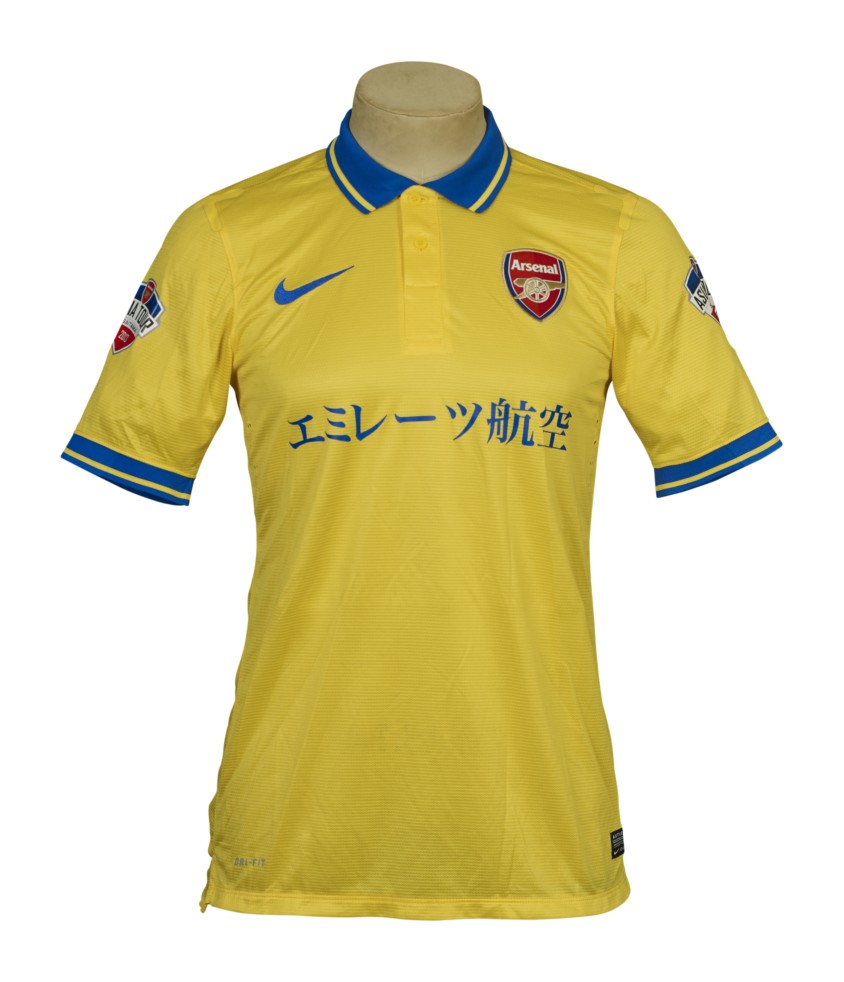 Arsenal 13-14 Away Kit ニャブリ Arsenal 13/14 Away kit/jersey Wilshere #10 men's S - 2013/14
