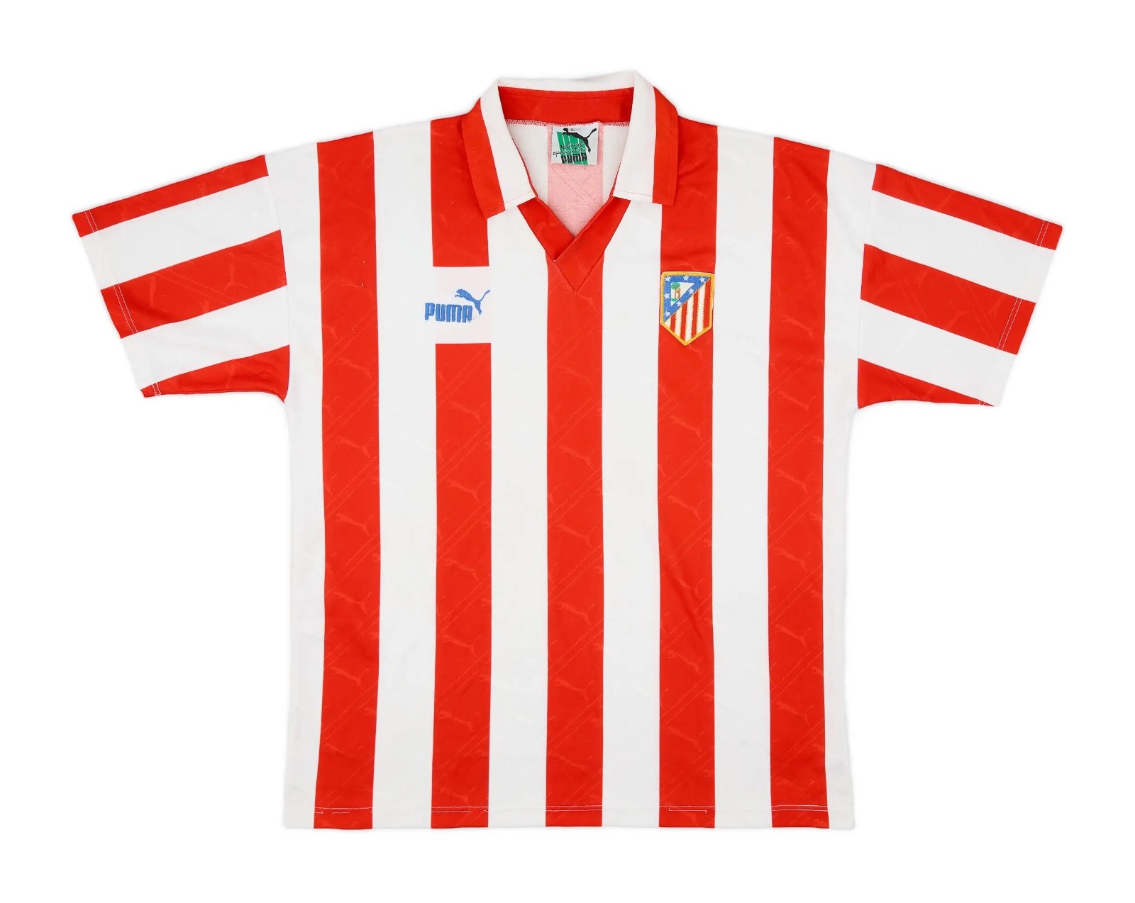 Atlético de Madrid uniform jersey shirt 1990-91 Atletico Madrid Home Shirt (#10) – CFJ