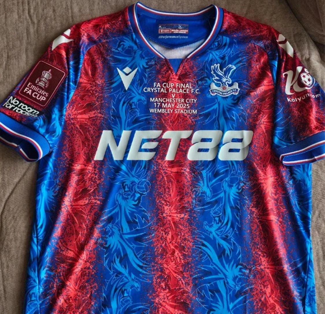 Crystal Palace 2024-25 FA 杯赛Final 球衣