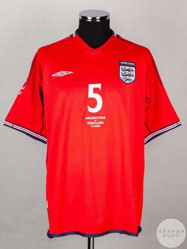 England National Team 2002/2004 Away Umbro Soccer Jersey