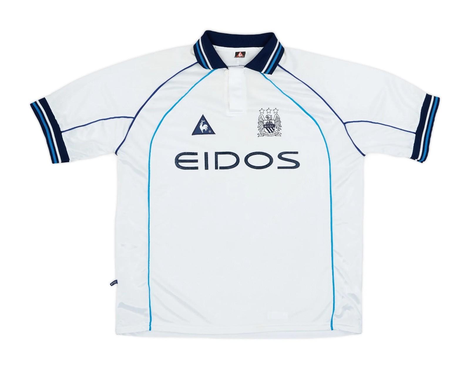 ウェア Manchester City  Uniform 1999/2000 SIZE L MANCHESTER CITY 1999-2000 AWAY FOOTBALL SHIRT JERSEY