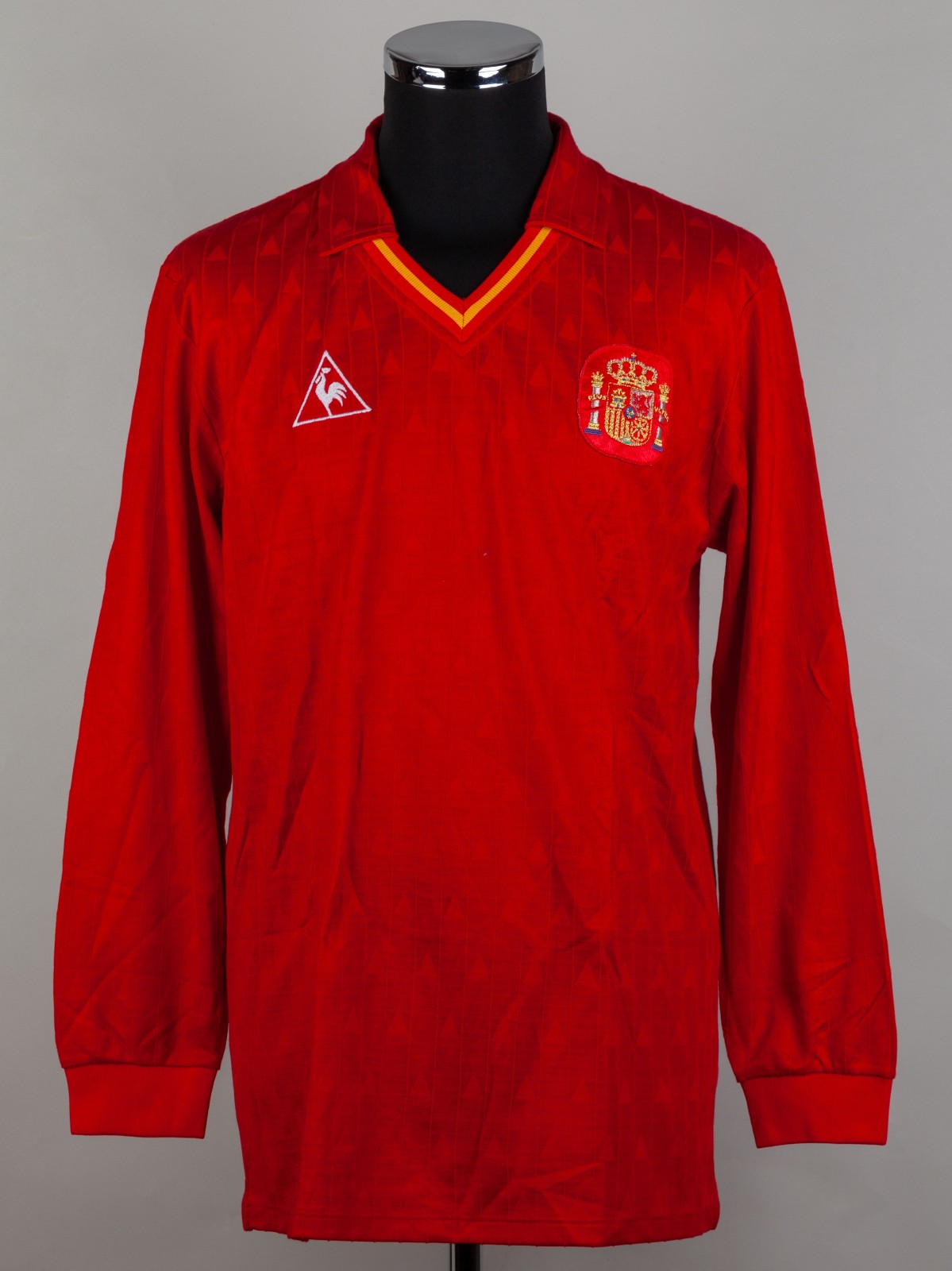 1990 le coq sportif SPAIN No.6 Vázquez Spain 1990 Home Kit
