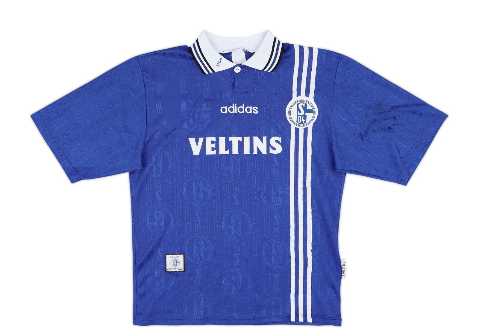 adidas Schalke 04 97/98ホームシャツ Lサイズ 未使用品 FC Schalke 04 Home football shirt 1997 Soccer Adidas Jersey