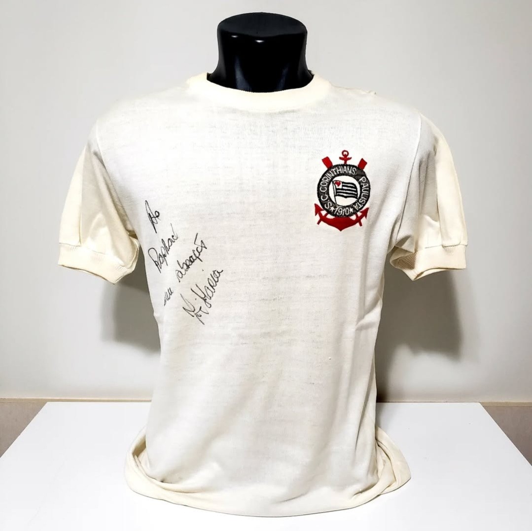 トップス 93-94 SC Corinthians Paulista home shirt 1992-94 Corinthians Home Shirt #10 - 6/10 - (L)