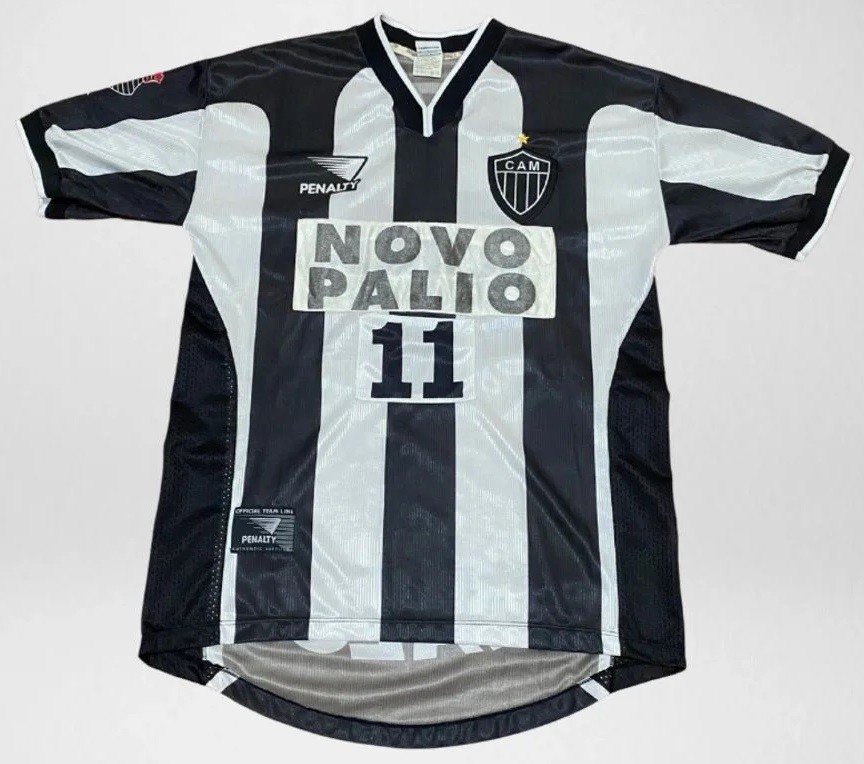 Atlético Mineiro 2001  V2 Kit ゲームシャツ Atlético Mineiro 2001 Home V2 Kit ゲームシャツ