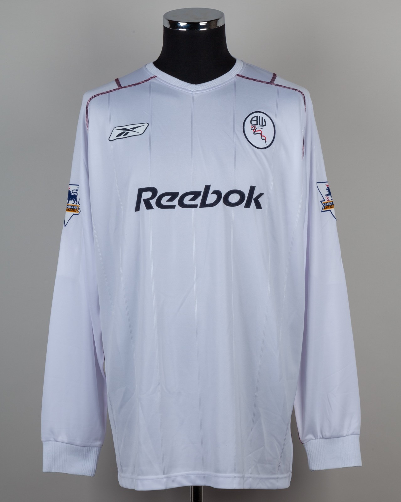 リーボック　サッカー　ユニフォーム　BOLTON WANDERERS F.C. Bolton Wanderers 2007-08 Home Football Shirt Men's Size 2XL