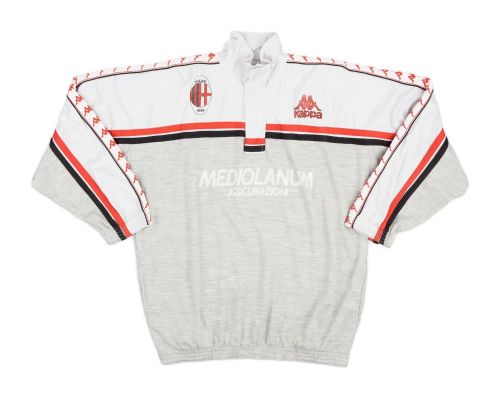 88”AC.MILAN イタリア製Kappa 社 ジャージMediolanum 1988-90 AC Milan Kappa Track Jacket - 7/10 - (XL)